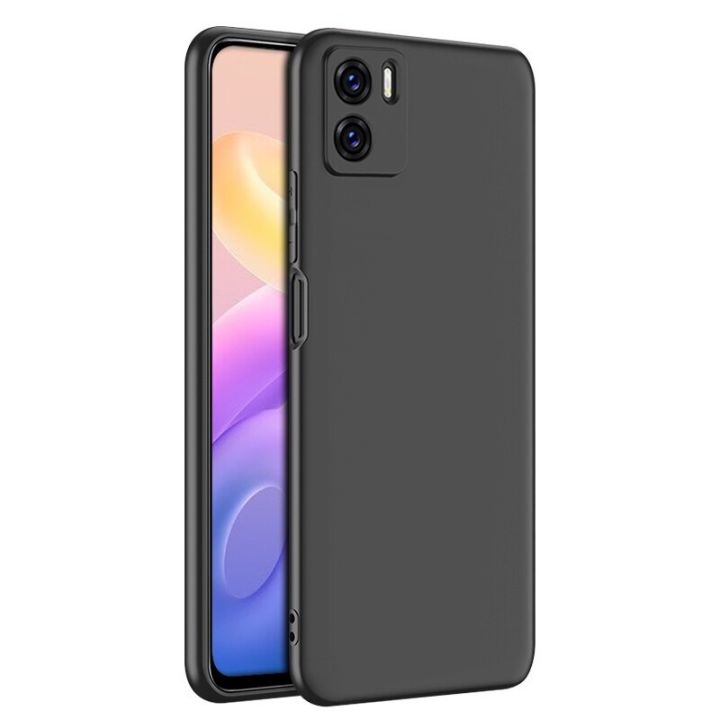lthmy for Vivo Y15a V2134 Flexible Soft Matte Black Crystal Clear Phone Case Silicone Protective Back Cover