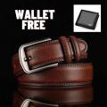 Belt and wallet combo offer for men. 