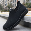 Mens Shoes Breathable Slip on Running Sneakers Comfortable Summer Sport Tennis Shoes for Man Non Slip Lightweigh Flats BunnyGarden. 