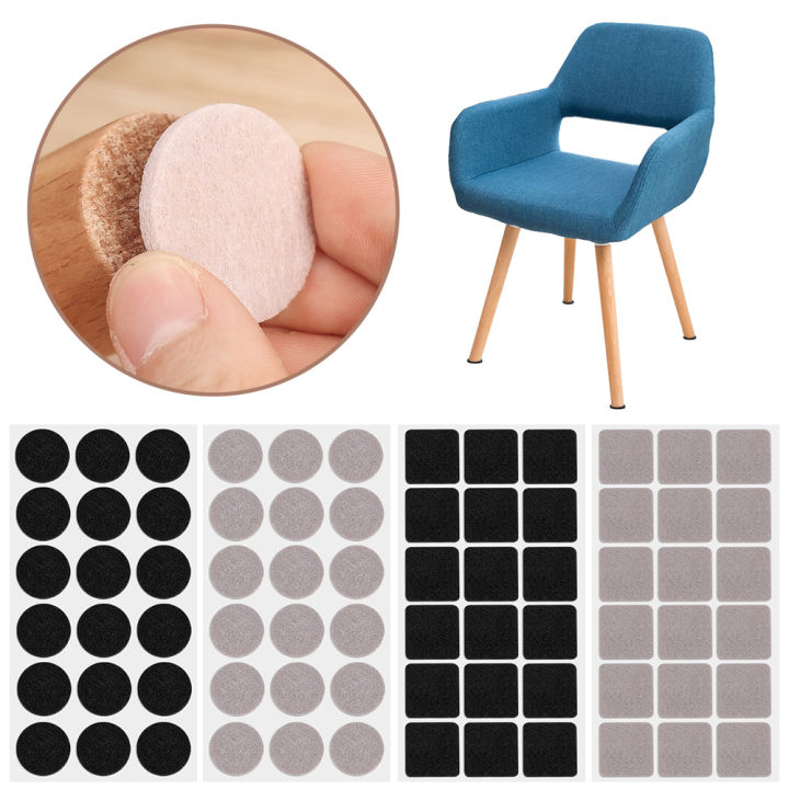 18Pcs/Sheet Thick Felt Furniture Sliders Pads Hardwood Floors