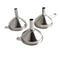 Metal Mini Funnel Wide Mouth Stainless Steel Funnel Kitchen Tool Oil Spill Strainer Spice Cooking Oil Filter Wine Spill Tool Oil Liquid Funnel For Filling Bottles Jars. 
