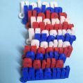 Key Ring with Custom Text,17mm, plastic.