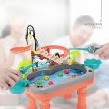 Tido Toys Fishing Game for Kids - An Interactive Party Toy with Electronic Slide Magnetic Pond, 3 Magnetic Penguin, 9 Fish, 2 Fishing Poles.