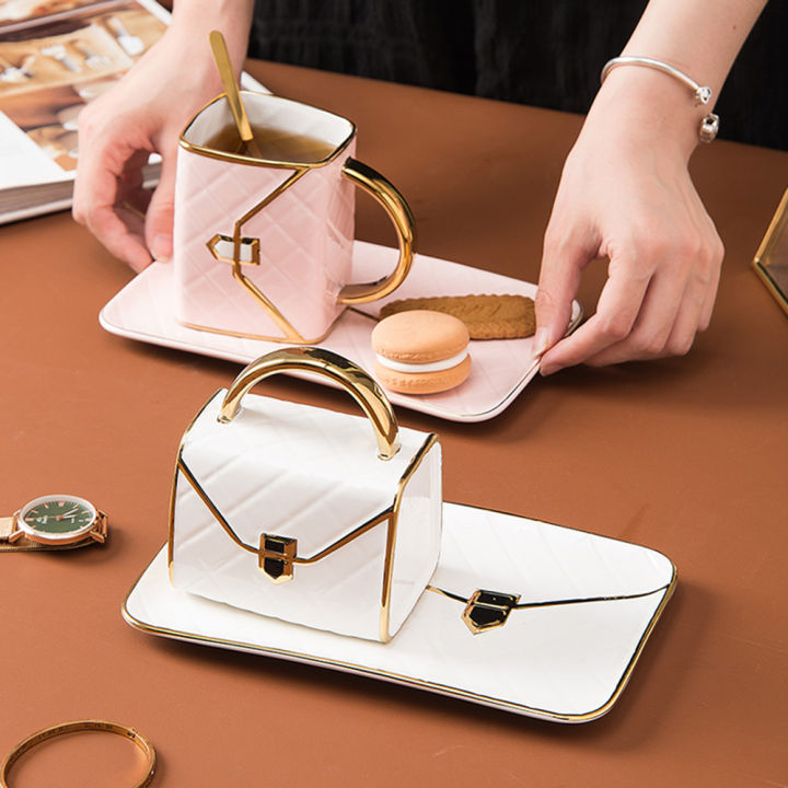 Migeet%20Special%20Handbag-Shaped%20Coffee%20Mug%20Set%20with%20Saucer%20&%20Spoon%20310ML%20Coffee%20Cup%20Ceramic%20Tea%20Cup%20Birthday%20Festival%20Gift%20for%20Mom%20Grandmom%20Wife%20Girlfriend%20-%20Image%207