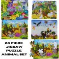 24 Piece Kids Jigsaw Puzzle Animal Set 8 x 10.8 Inch - Puzzle Toy For Kids. 