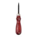 Leather Edge Beveler Portable 1.2mm Steel Curved Wooden Handle Edger Hand Made DIY Craft Tool. 