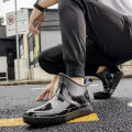 Rain Boots Men's Low-Top Wear-Resistance Stylish Rubber Shoes Non-Slip Waterproof Shoes Men's Rain Boots Short Tube Shoe Cover Construction Site Shoes Men.