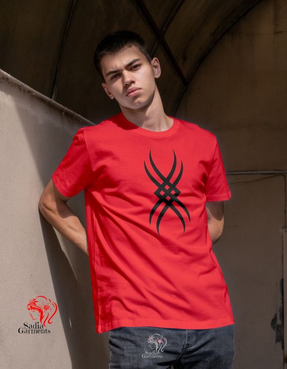 Wolverine%20Logo%20Round%20Neck%20Half%20Sleeve%20Tshirt%20-%20Image%204