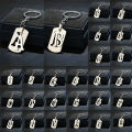 Stainless Steel A-Z Letters Key Chain 26 Letters KeyChain Men Women Keyring Gift MJD.
