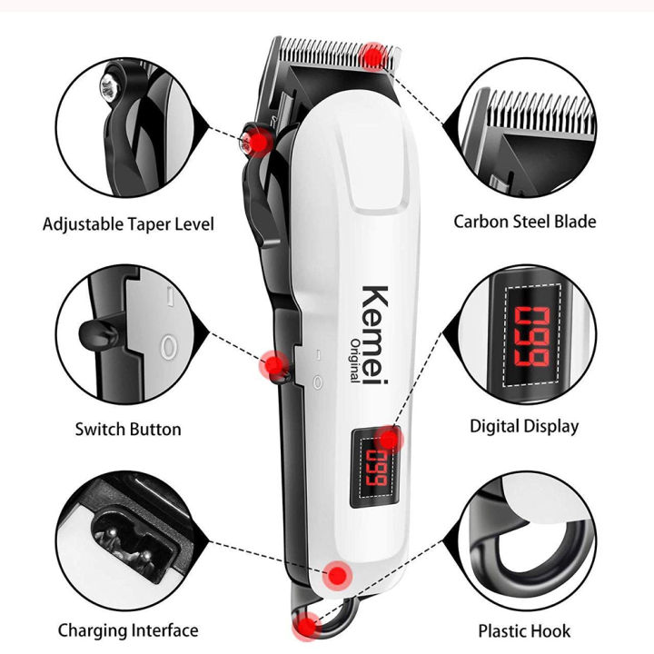 Kemei%20KM-809A%20Rechargeable%20Hair%20Clipper%20and%20Trimmer%20for%20Men%20-%20Image%204