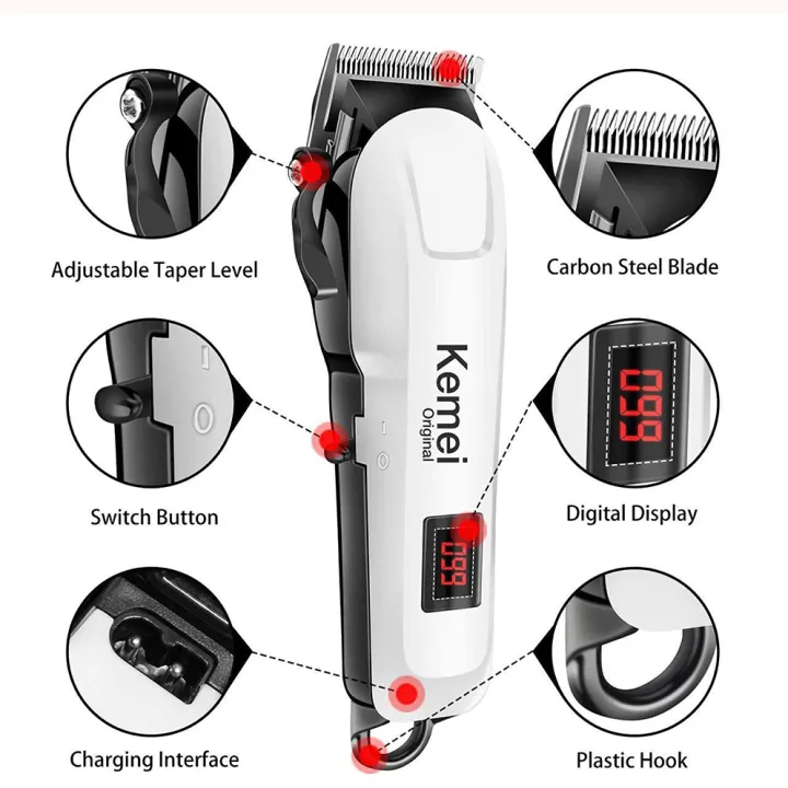Kemei%20KM-809A%20Rechargeable%20Hair%20Clipper%20and%20Trimmer%20for%20Men%20-%20Image%204