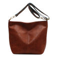 Fashionable and trendy wide strap PU shoulder sling bag high-capacity crossbody bag for women.