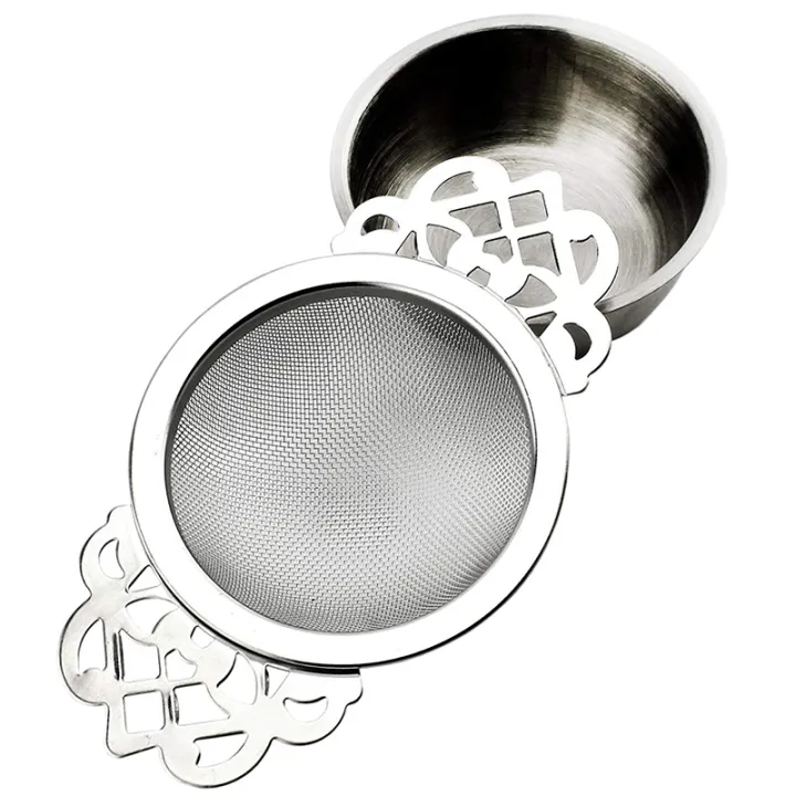 Tea%20Strainers%20with%20Drip%20Bowls%20(2-Pack);%20Elegant%20Stainless%20Steel%20Loose%20Leaf%20Tea%20Strainers%20Exquisite%20Product%20-%20Image%207