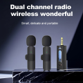 K35 Wireless Microphone 3.5mm Supported for android, IOS,  Camera, Sound card, Smartphone best for tiktok, youtuber, and content creator. 