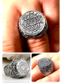 Seal of King Solomon Ring. Solomon Ring. Handmade Sterling Silver Ring. 