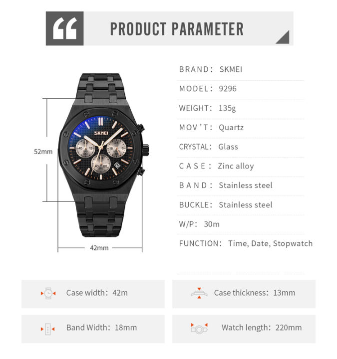 SKMEI%209296%20Stainless%20Steel%20Fashion%20Business%20Luxury%20Chronograph%20Stopwatch%20Waterproof%20Quartz%20Watch%20For%20Men%20-%20Image%204