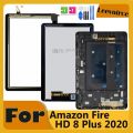 NEW Tablet Parts For Amazon Fire HD 8 Plus 8+ 2020 10th Gen HD8 2020 K72LL4 KFONWI Touch Screen Digitizer Assembly Frame. 