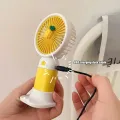 Cute Fruit Mini Hand Fan With Phone Holder,Summer Outdoor Cooler, USB Rechargeable Portable Handheld Fan for Student Pocket.
