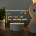 Internet celebrity atmosphere gift 3D chronicle message board creative bedroom bedside DIY transparent night light. 