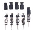 5pcs Auto Car Radio AM/FM Antenna Adapter Male Plug Connector Black. 