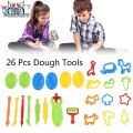 （New）Willkey 26Pc Dough Tool et Kit Clay Play Doh Mold Cutting Craft Kid Xma Gift. 