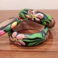 Ink Hand painted wooden Bangle for Women. 