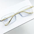 The Elderly High-grade Presbyopes Anti-blue Light HD Presbyopia Glasses Frameless Ultra-light Magnifying Reading Glasses for Women and Men. 