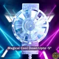 X16 Super Mobile Cooler For Gaming Universal For All phone Size Mini Cooling Fan for All Gaming and video watching.