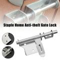 Safety Padlock Bolt Latch Easy to install Brushed Stainless Steel Door Lock Brushed Stainless Steel Door Lock Heavy Duty Bolt. 