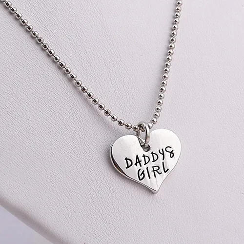 Heart Necklace Daddy Daughter Necklace And Keychain RKSTN