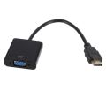 HDMI to VGA converter adapter HD 1080P black. 