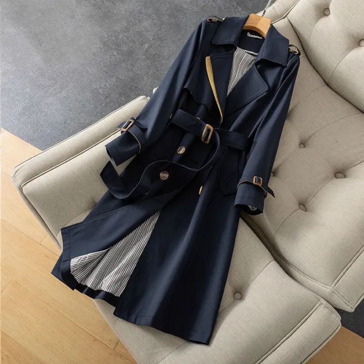 Korean%20Double%20ed%20Trench%20Coat%20Women%20Office%20Lady%20Notched%20Collar%20Full%20Sleeve%20Overcoat%20With%20Belt%20Elegant%20Long%20Chic%20Outerwear%20-%20Image%205