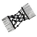 Magic Hair Comb Slide Elastic Double Beads Easy Stretchy Hair Clips Pins Combs Demoo.