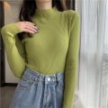 New Women Autumn Winter Turtleneck Sweater Vintage Basic Knitted Tops Casual Slim Pullover Korean Fashion Simple Chic Jumpers.