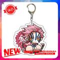 Anime Demon Slayer Cartoon Action Figure Bag Decor Pendant Key Holder Keychain. 