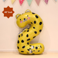 40” Inch Animal Shaped Number Foil Balloon for Birthday, Events and Party Decoration Items- (Pack of 1 Pcs). 