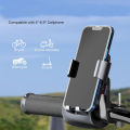 360° Rotatable Phone Holder for Motorcycle and ATV Scooter, Compatible with iPhone, Samsung 4" - 6.9", (Handlebar Version). 