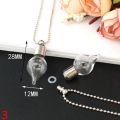 Glass Locket Urn Jewelry Cremation Jewelry Urn Necklace for Ashes Fillable vials Necklaces Blood Vial Necklace.
