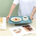 Decorative Tray Large Capacity Non-slip Food Serving Tray Bpa-free Reusable Plastic Tray for Fruits Cookies Desserts Southeast Asian Buyers' Choice. 