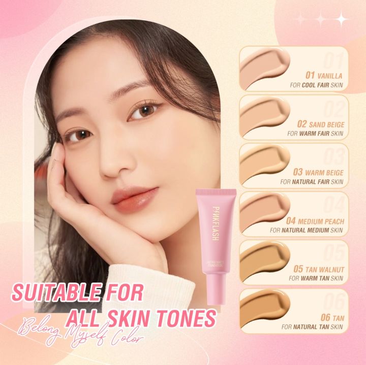 Pink%20Flash%20Long%20Lasting%20Waterproof%20Matte%20Foundation%20-%20Vanilla-%20Shade-01%20-%20Image%208