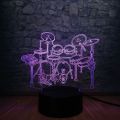 【Hey my home】New Musical instrument Jazz Drum Set Night Luminaria Illusion Multicolor Gradient Lamp Lampara Music Fans Kid Gift. 