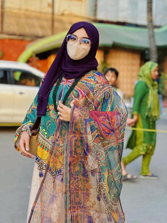 New Model Readymade Stylish And Comfortable Digital Print Three Piece For Girls
