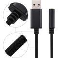 USB to 3.5mm Jack Audio Adapter,for PC, PS4,Mac Etc (0.6 Feet,Black).