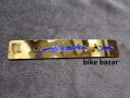 Apache Name Plate Stainless Steel Logo- Bike Number Plate Metal Logo Golden Colour. 
