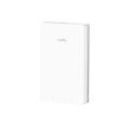CUDY AP3000 Wall AX3000 Dual Band Wall-Plate Wi-Fi 6 Access Point - 4-Stream Dual-Band Wi-Fi 6 - 2402 Mbps + 574 Mbps Wi-Fi - 1.3 GHz Dual-Core CPU - Covers 60 m² (650 ft²) with up to 60 Devices Connected - PoE Passthrough, Watchdog, Schedule Reboot.