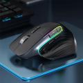 Jelly Comb Bluetooth+2.4G Wireless Mouse RGB Gaming Mouse For Gamer 4000DPI Rechargeable Computer Ergonomic Mice Slient.