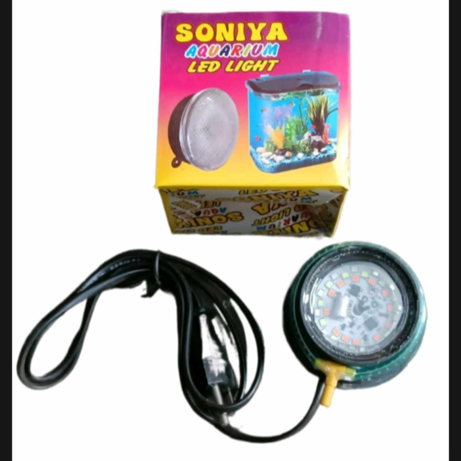 Aquarium Multicolor (7 Color) Air Bubbling Submersible/Underwater Light - 2 Modes (Multicolor Disco & Single Color)