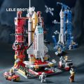 Chinese spaceship Shenzhou rocket model compatible with lego building kids bricks boy toys birthday gifts.
