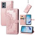 Mandala Flower Embossed Leather Phone Case For Motorola Moto G 5G 2023. 