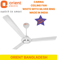 Orient CARINA 1400MM / 56" Ceiling Fan [Silver Ring] KDK model India. 